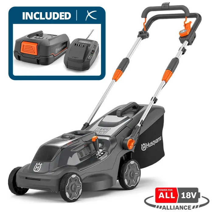Husqvarna Aspire LC34-P4A Lawnmower - Inc. Battery & Charger