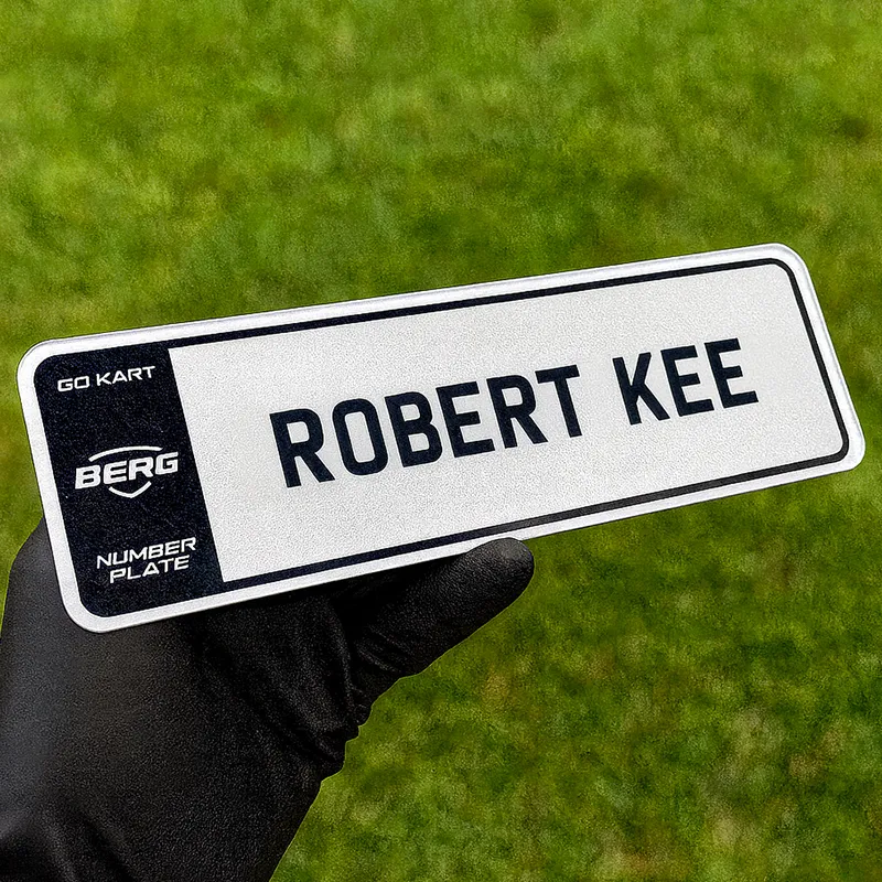 BERG Kids Customised Number Plate