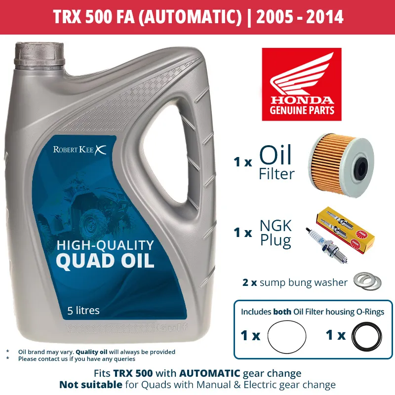 Honda Quad Service Kit - TRX500 Automatic 2005 - 2014